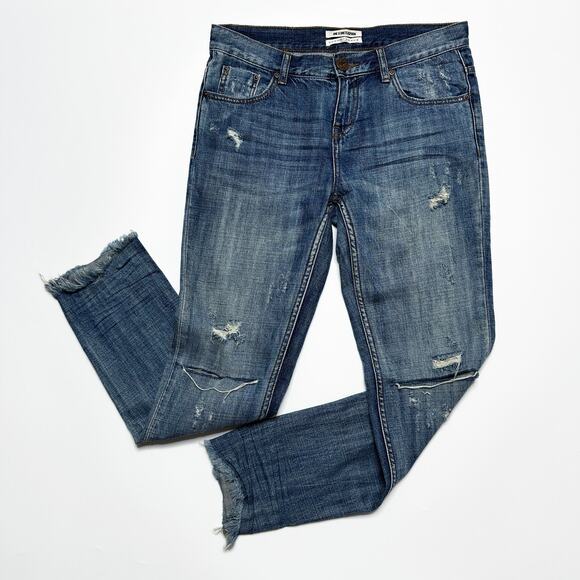 One Teaspoon Freebird Awesome Baggies Low Waist Relaxed Leg Fray Hem Jeans 26 - Picture 3 of 16